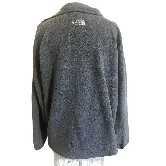 The North Face Men’s Gray Full Zip Fleece fall/winter Jacket Size Large - Picture 3 of 7